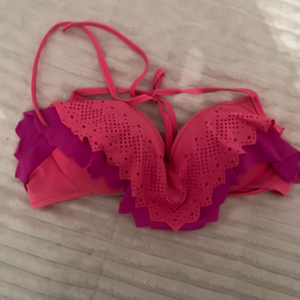 Victoria secret hot pink bathing suit top